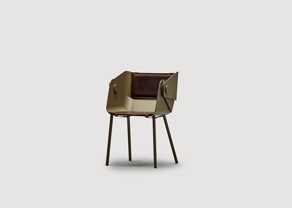 Tatou Leather Armchair Bonaldo Montréal