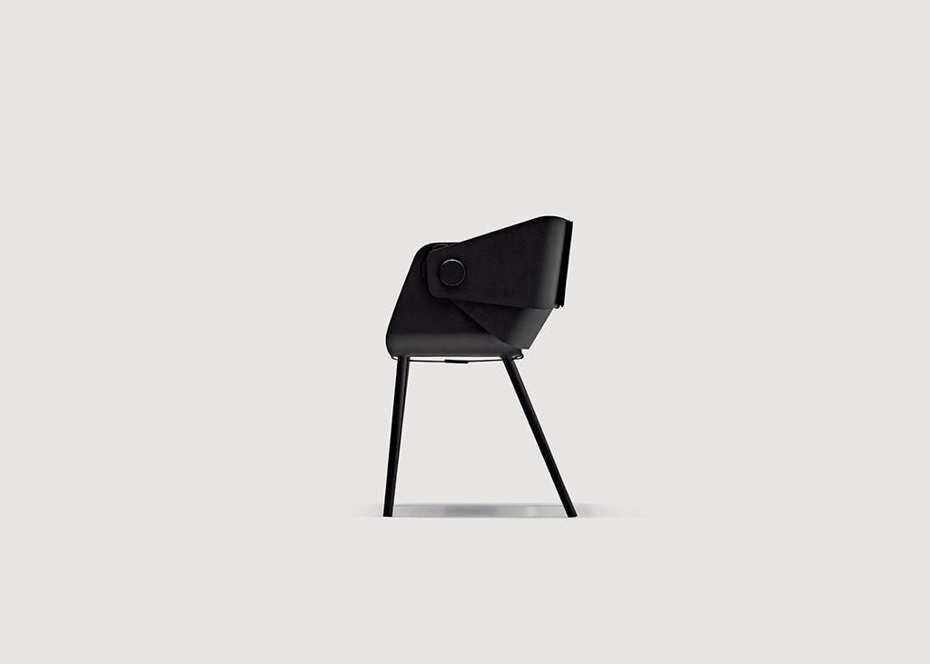 Tatou Leather Armchair Bonaldo Montréal